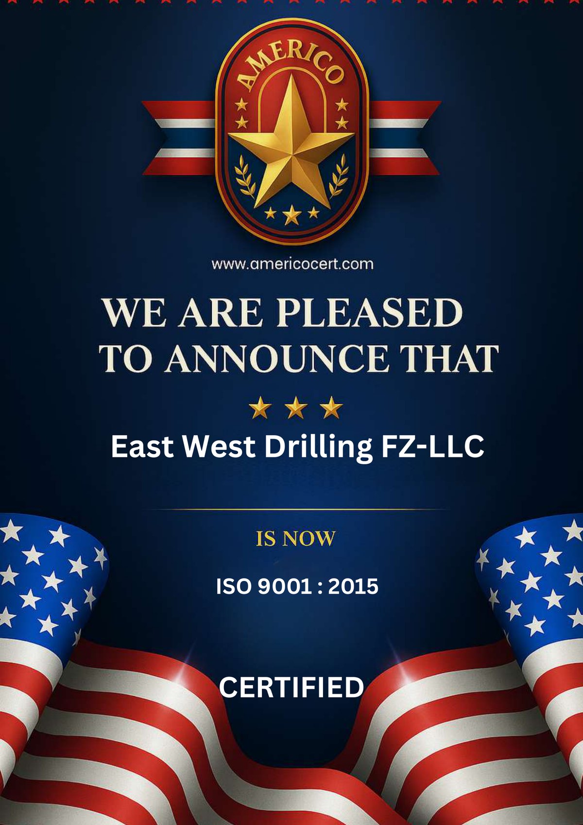 ISO 9001:2015 — təsdiq bildirişi